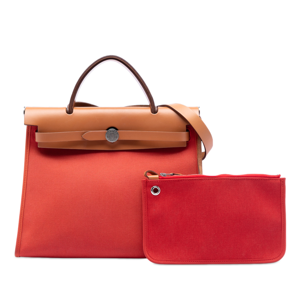 Pre-Loved Hermes Toile Herbag Zip 31 - Picture 8 of 8